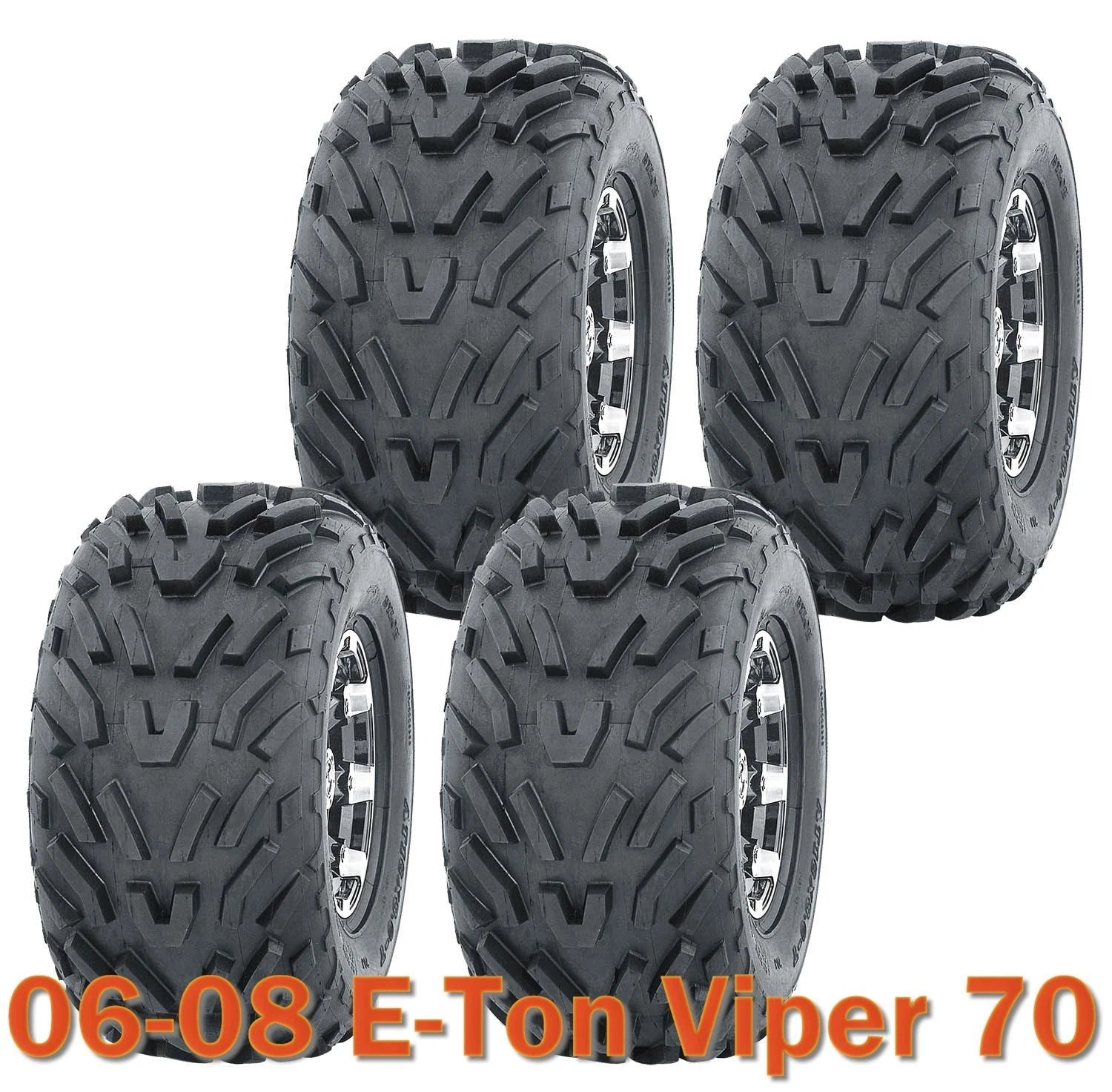 Set of 4 Tires 16x8-7 4PR for E-Ton Viper 70 ATV (2006–2008)