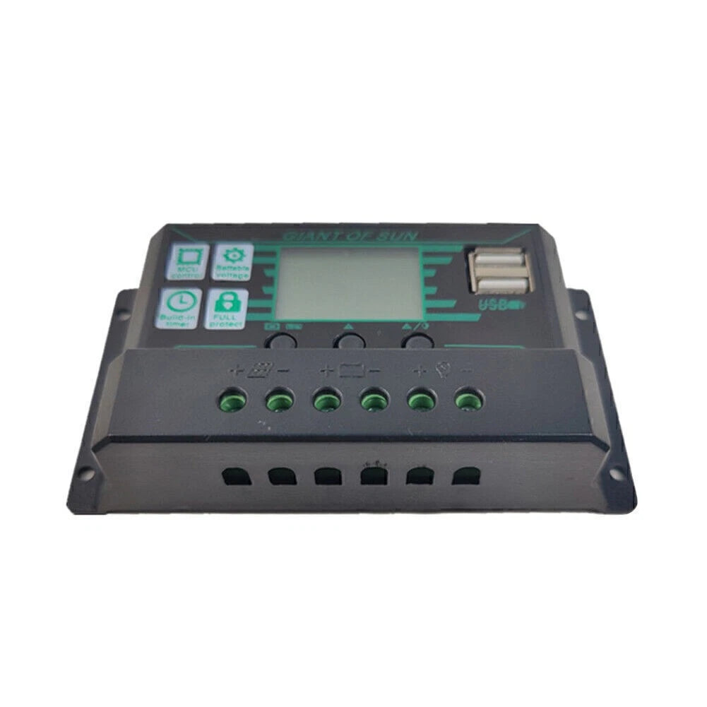MPPT Solar Panel Regulator Charge Controller for 12V/24V Systems (10A-100A)