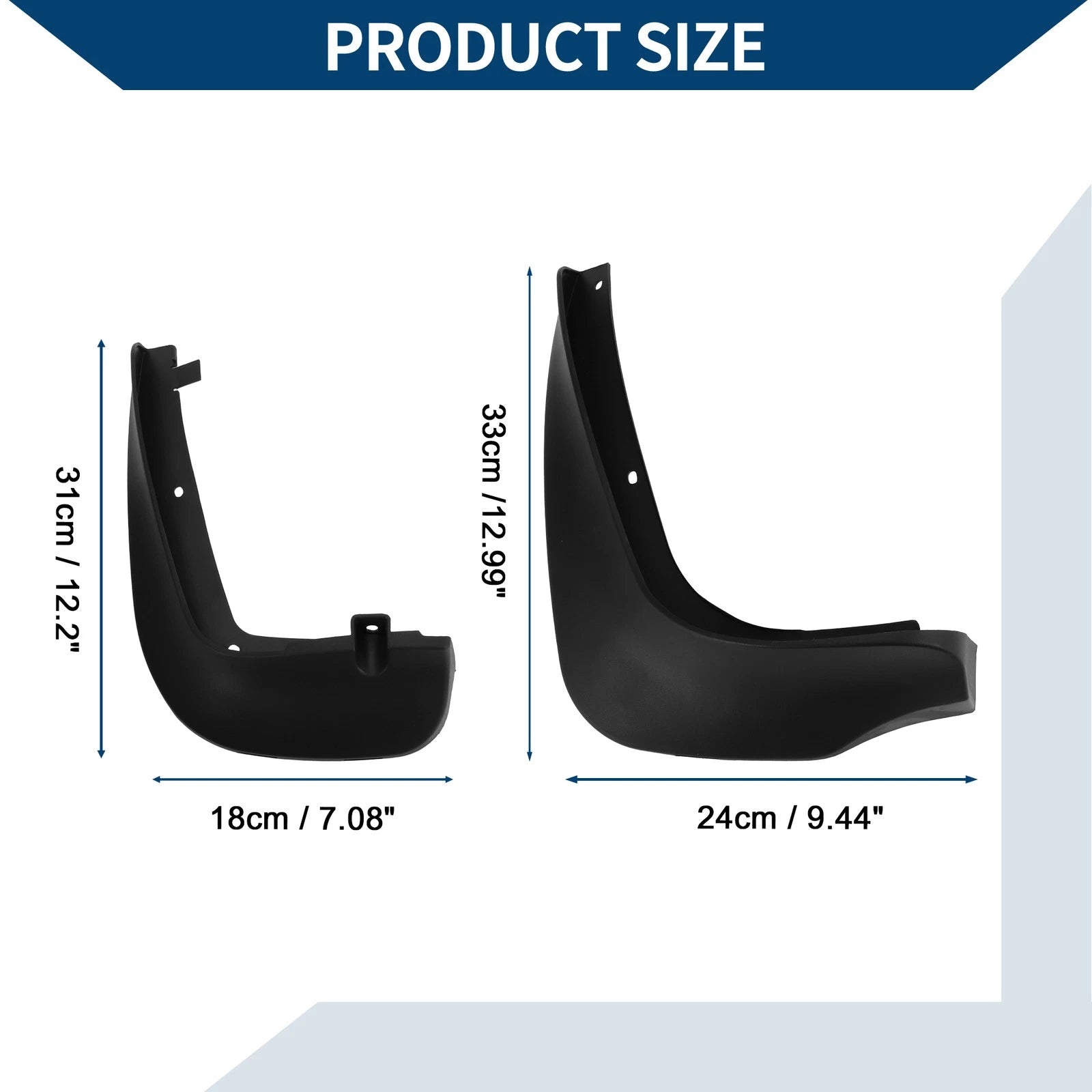 Set of 4 Mud Flaps Splash Guards for BMW Mini Countryman (2017–2023)