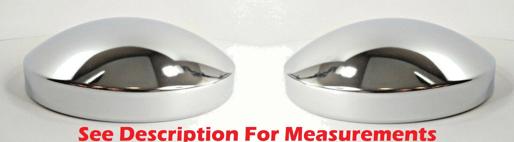 8 Inch Chrome Metal Hub Cap Dome Rear Wheel Covers for Kenworth Peterbilt (Semi)