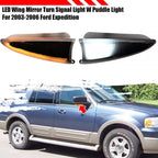Smoked LED Wing Side Mirror Blinker Light for Ford Expedition Lincoln (2003–2006)