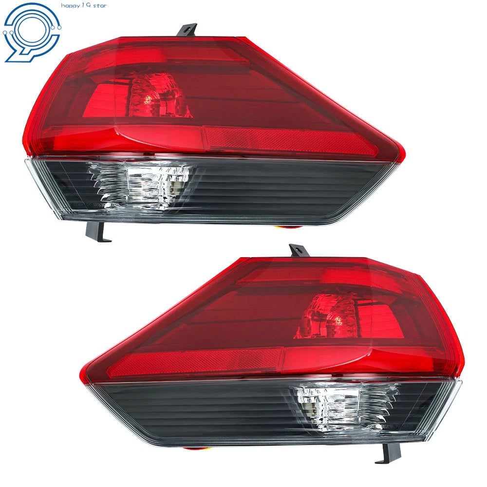 Pair of Red Lens Tail Lights for Nissan Rogue (2017-2019)