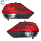 Pair of Red Lens Tail Lights for Nissan Rogue (2017-2019)