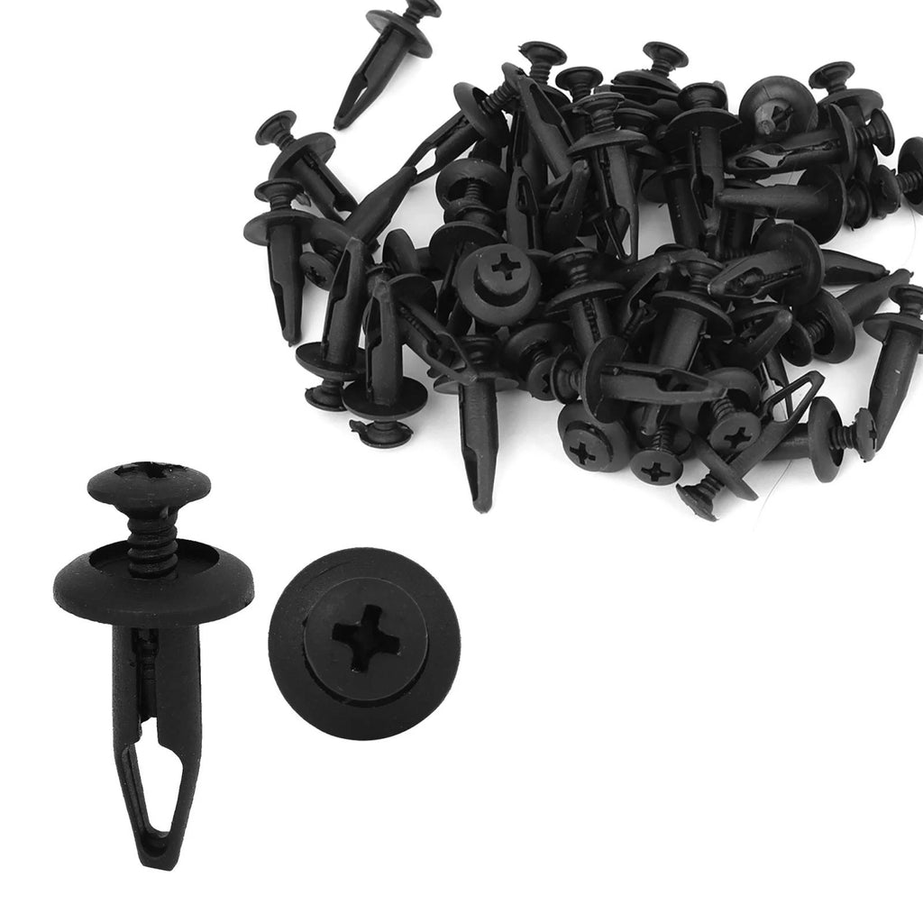 50 Pcs Push-in Rivet Retainer Fastener Clips for Ford (Various Models)