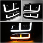 Set of 2 LED DRL Headlight Bumper for Sierra Denali (2002–2006)