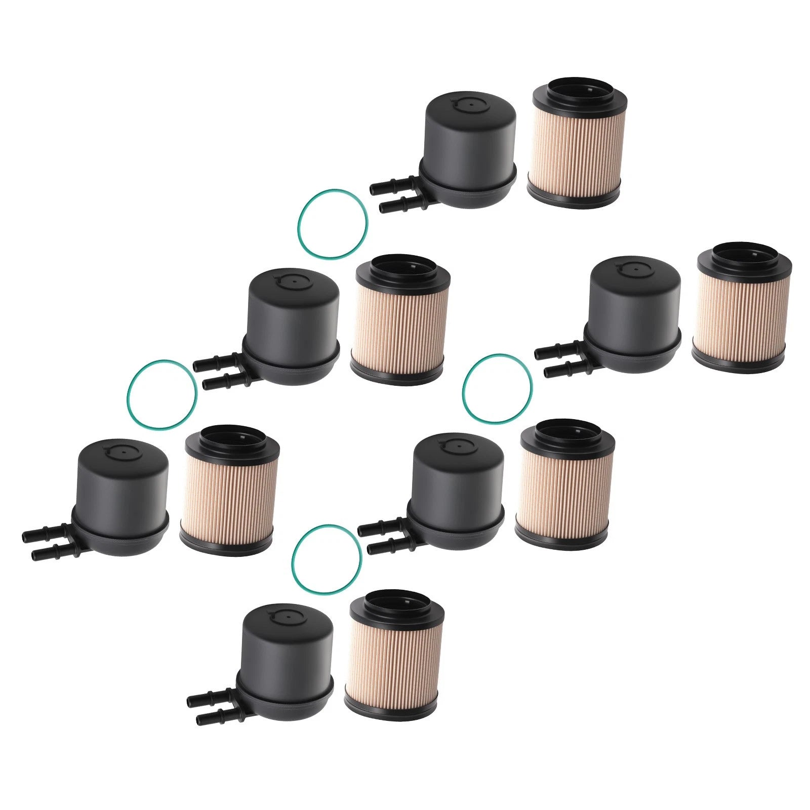 6X Diesel Fuel Filters for Ford F250 F350 F450 F550 Super Duty 6.7L (2011–2016)