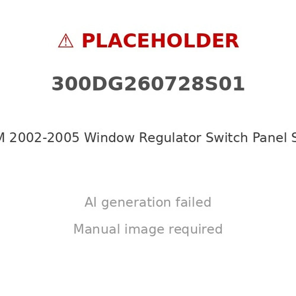 Window Regulator Switch Panel Trim Cover for Dodge RAM (2002–2005) [Gray]