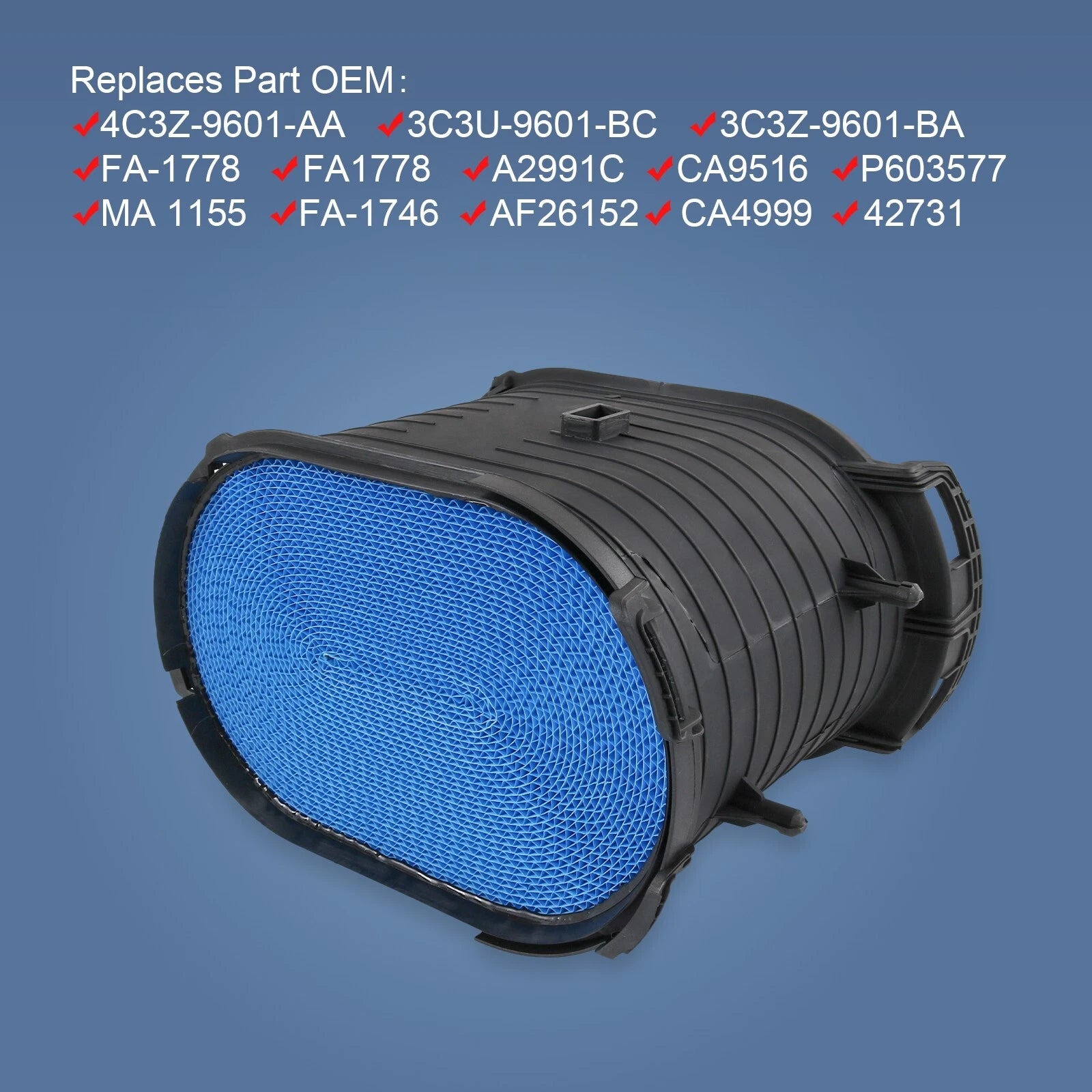 Air Filter for Ford Excursion F250 F350 F450 F550 (2000–2005)