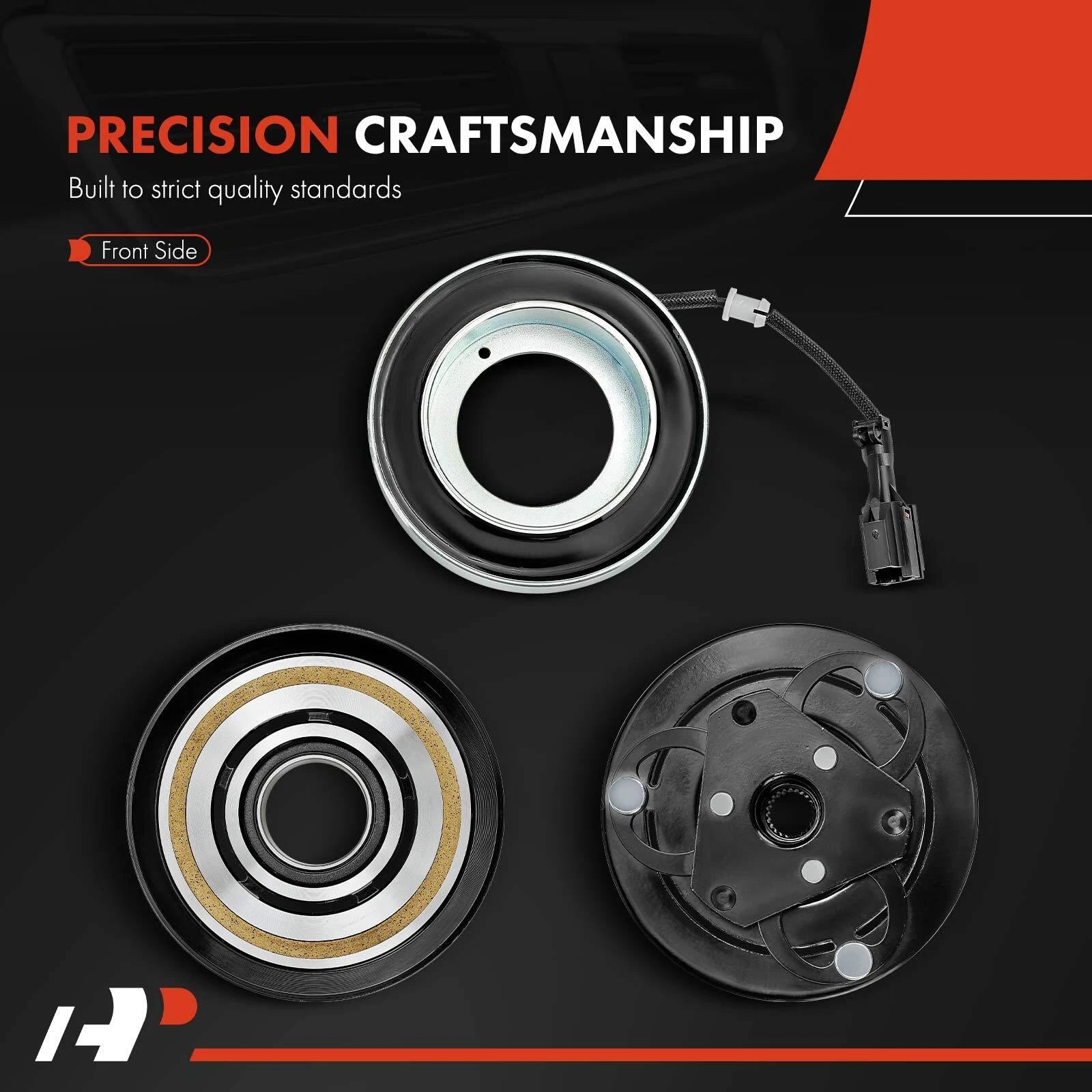A/C Compressor Clutch Kit with 6-Groove Pulley for Subaru Forester (2011–2013)
