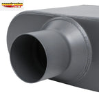 2.5" Center Inlet/Dual Outlet Performance Exhaust Muffler for