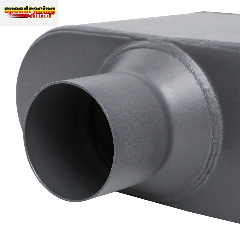 2.5" Center Inlet/Dual Outlet Performance Exhaust Muffler for
