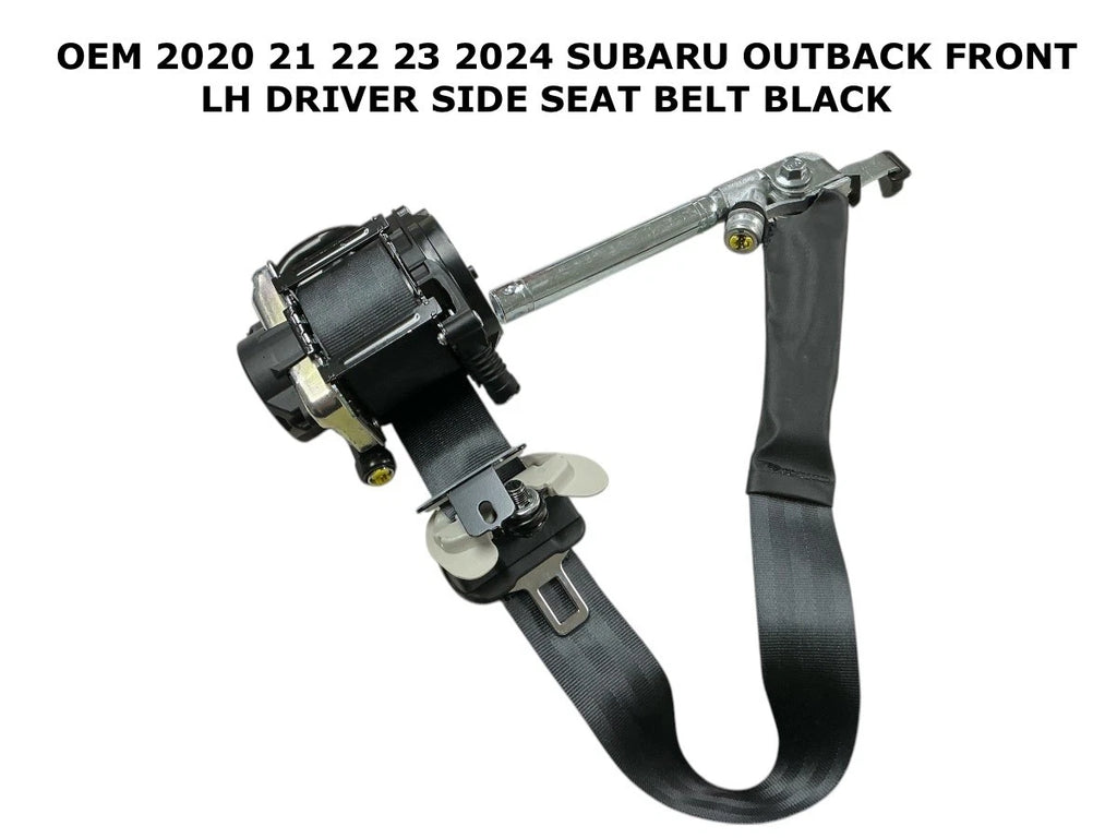 Front Left Seat Belt for Subaru Outback (2020–2024) - Black