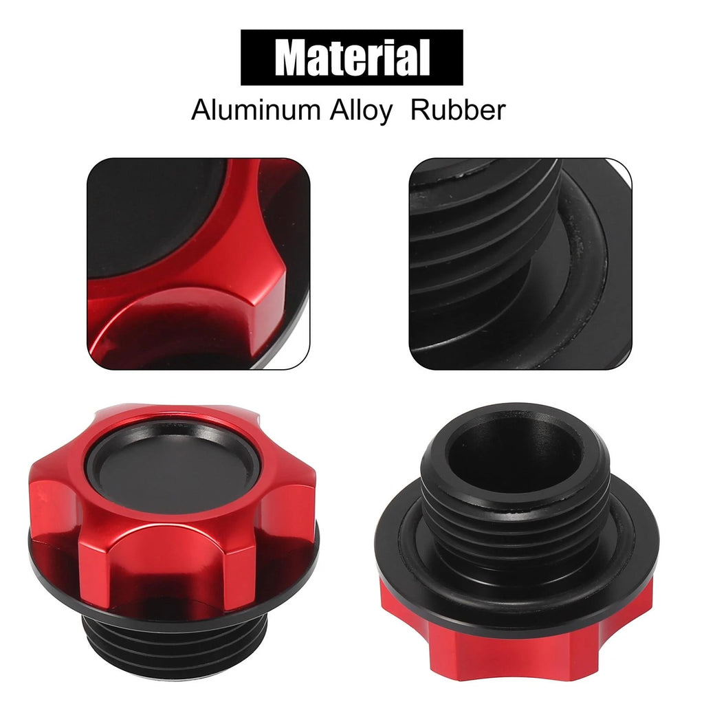 Red Aluminum Alloy Oil Filler Cap for Toyota Reiz Camry Crown 
