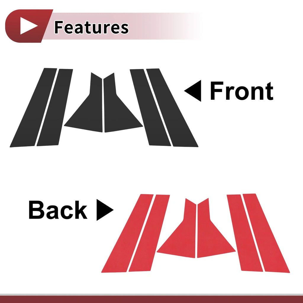 Door Pillar Window Trim for Nissan Qashqai (2023–2024) Black Left Right