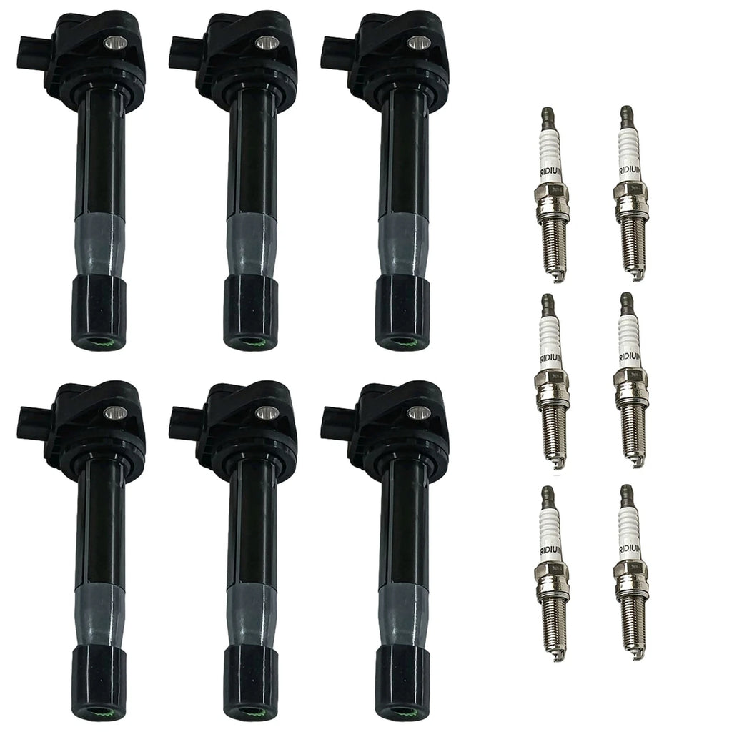 6X Ignition Coil & Spark Plug for Honda Odyssey (2008–2017)