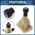 6 Speed Gear Shifter Knob with Cover for VW Beetle (1998–2010)