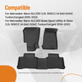 All-Weather Floor Mats for Mercedes-Benz GLC300/GLC43/GLC63 (2016–2022)