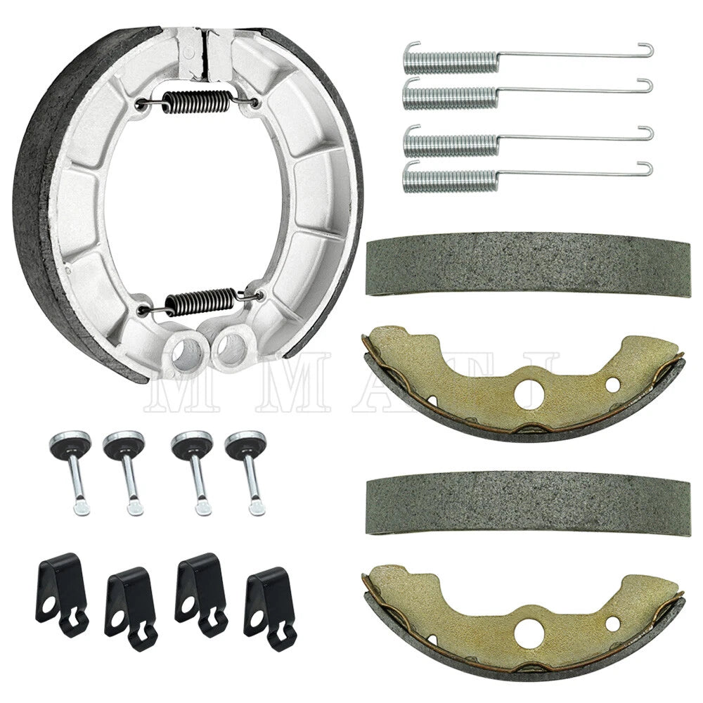 Front Rear Brake Shoes W/Pin Kits for Honda Rubicon 500 TRX500FA/FGA (2001–2004)
