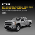 White Light LED Side Marker Lights for Chevy Silverado HD Dually (2001–2014)