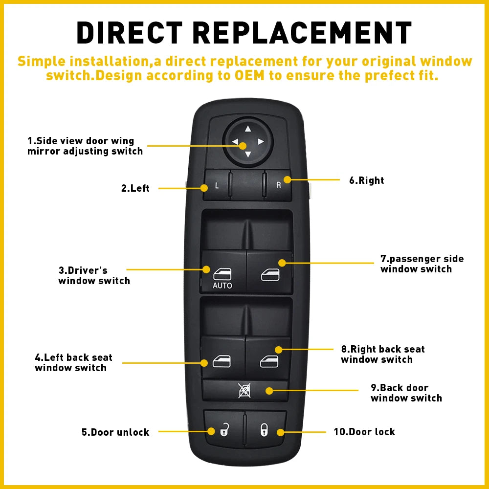Master Window Switch for Dodge Journey (2011â2016)