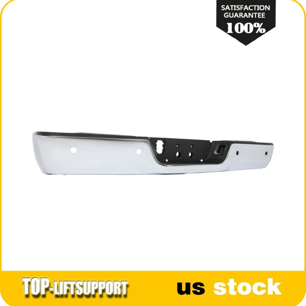 Chrome Steel Rear Bumper for Dodge RAM 1500 (2009–2018) w/ Park Assist