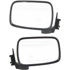 Set of 2 Manual Mirrors for Mazda B2200 (1987–1993) Chrome Folding