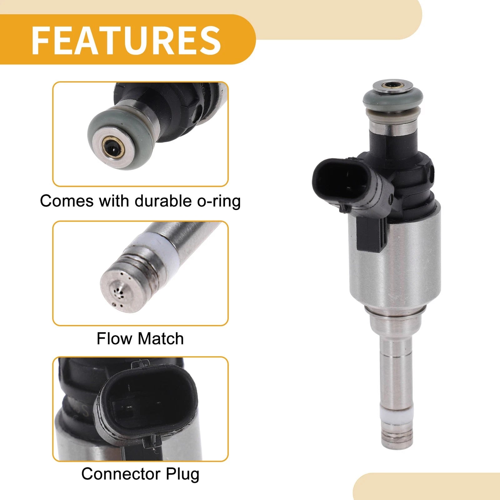 1 Pc Fuel Injector No.0261500571/06H906036S for Audi A3 (2010–2013)