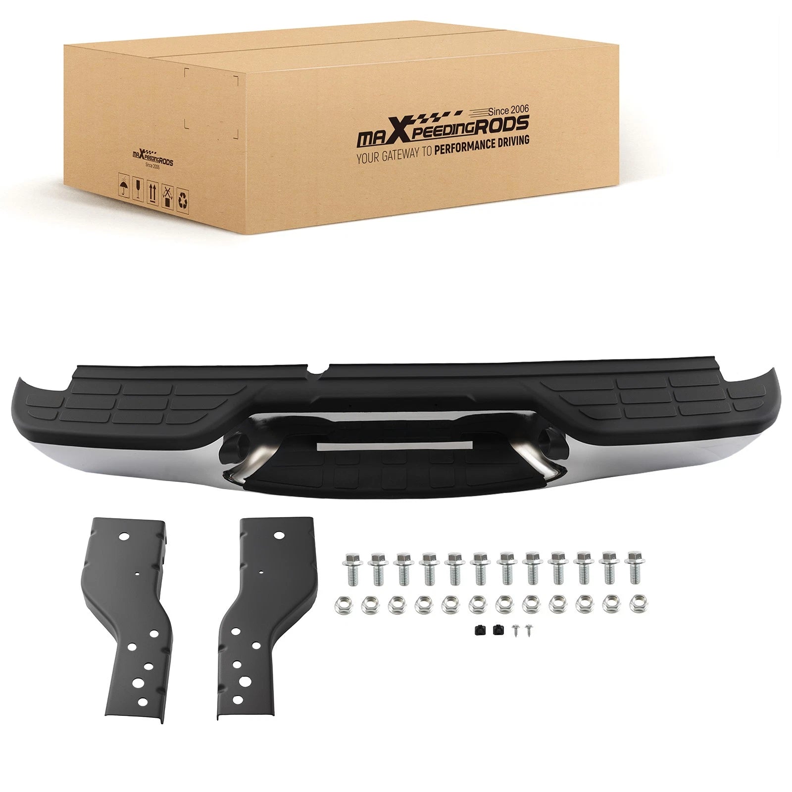 Chrome Rear Steel Bumper for Chevrolet S10/Sonoma (1998–2004) GM1101102