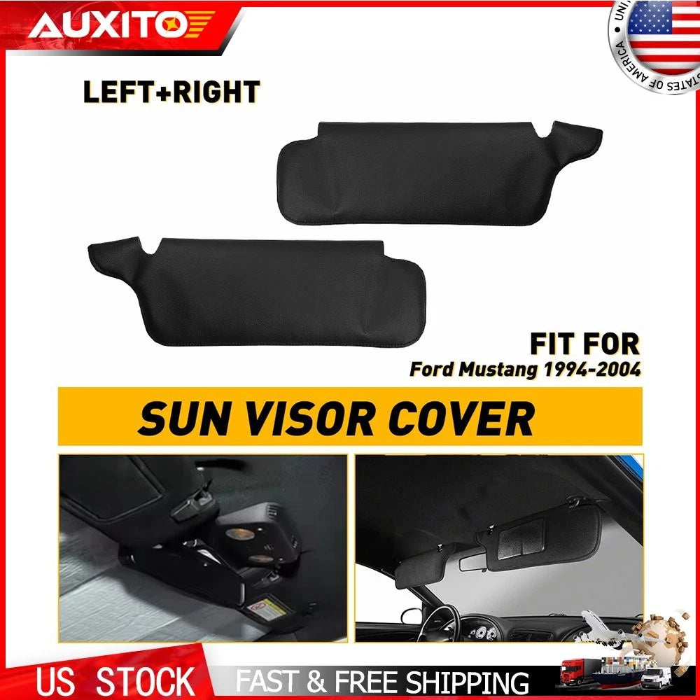 Sun Visor Replacement Cover for Ford Mustang (1994–2004) Black