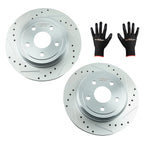 13" Rear Drilled & Slotted Brake Disc for Jeep Grand Cherokee (2011–2020) S-53061