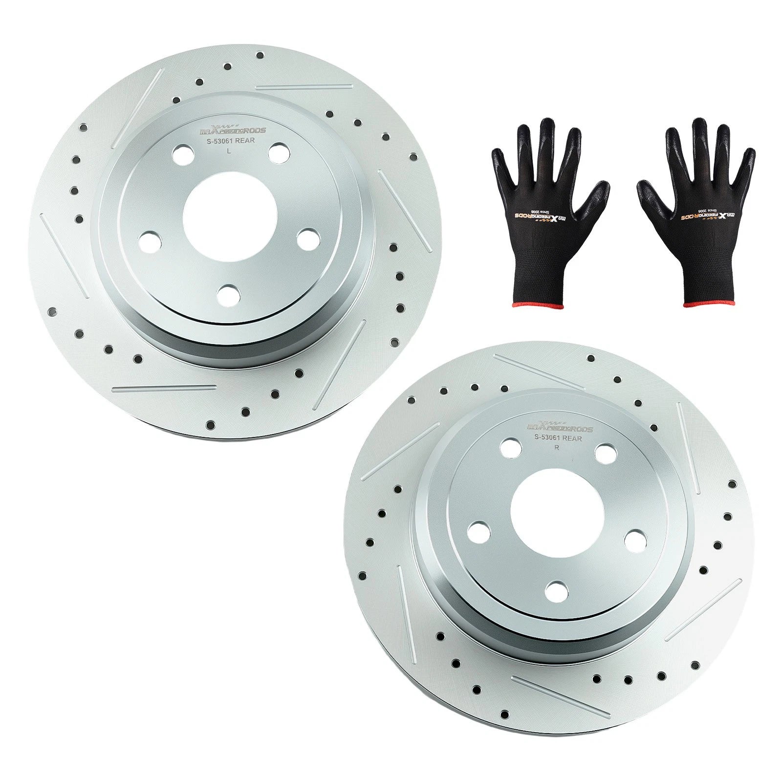 13" Rear Drilled & Slotted Brake Disc for Jeep Grand Cherokee (2011–2020) S-53061