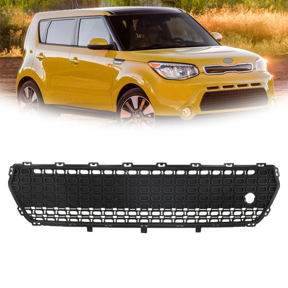 Front Grille Bumper for Kia Soul (2014–2016) Black Mesh Replacement