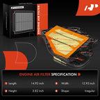 Engine Air Filter for BMW X5 550i xDrive 2011–2013, 750i xDrive 2011–2015