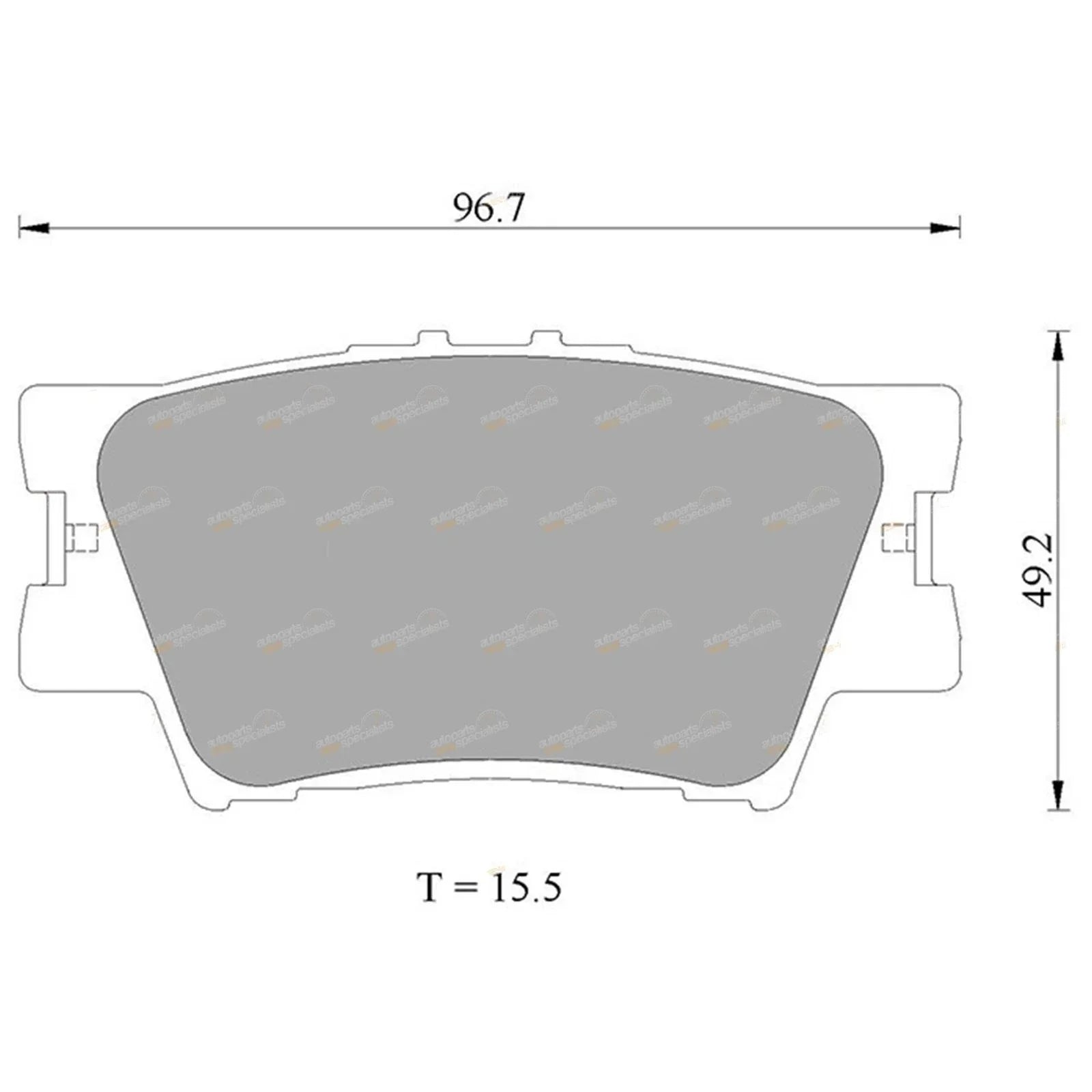 Rear Disc Brake Pad for Toyota RAV4 (2006–2019)