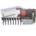 Set of 8 Ignition Coils & Spark Plugs for Ford Lincoln (GAS)