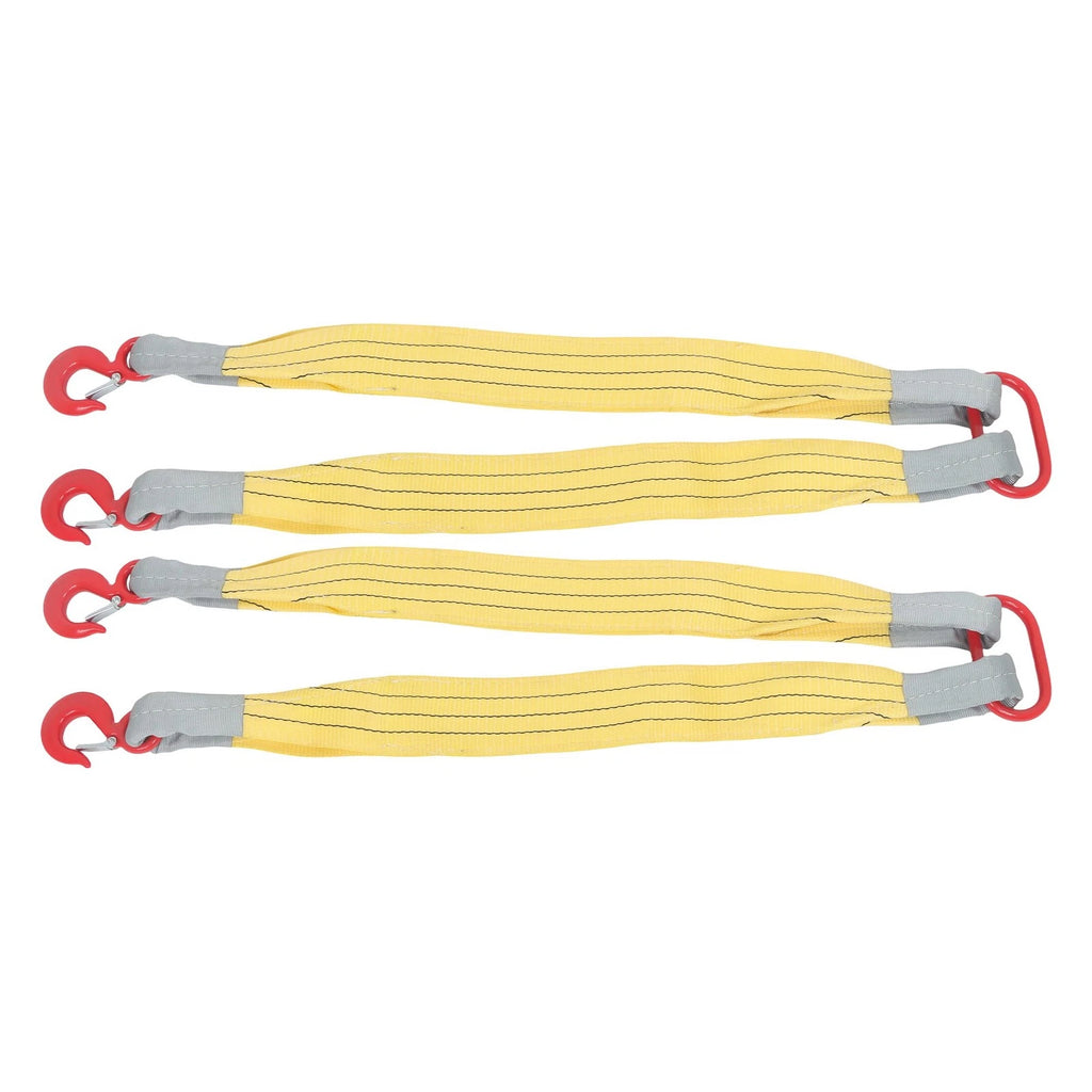 2X Lifting Slings Straps with Hooks for Rigging (3.3FT, 4410lb)