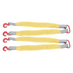 2X Lifting Slings Straps with Hooks for Rigging (3.3FT, 4410lb)