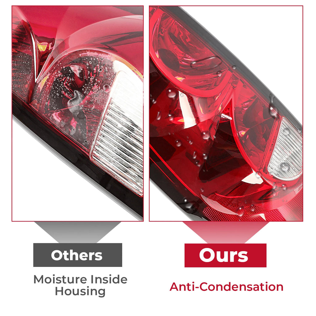 Red Brake Tail Lights for Chevy Silverado 1500 2500 3500HD (2003-2006)