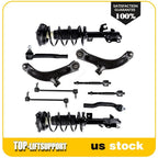 Set of 10 Front Struts Lower Control Arms Tie Rods Sway Bars for Nissan Versa Cube
