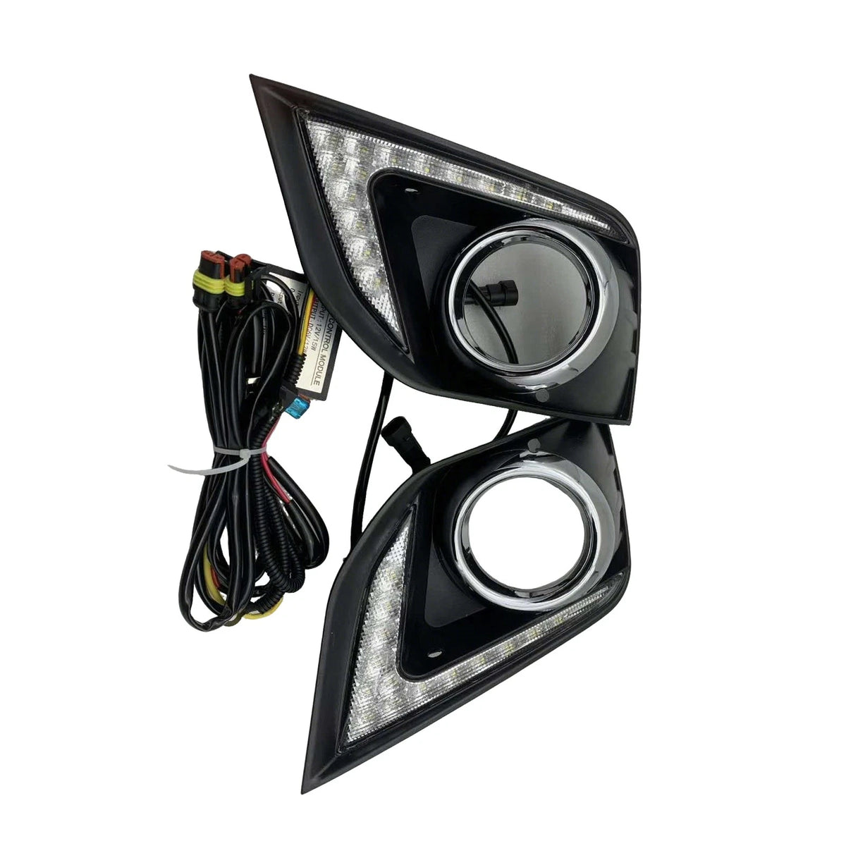 2X Front Fog Lamp Bezels for Mitsubishi Outlander Sport (2016–2018)