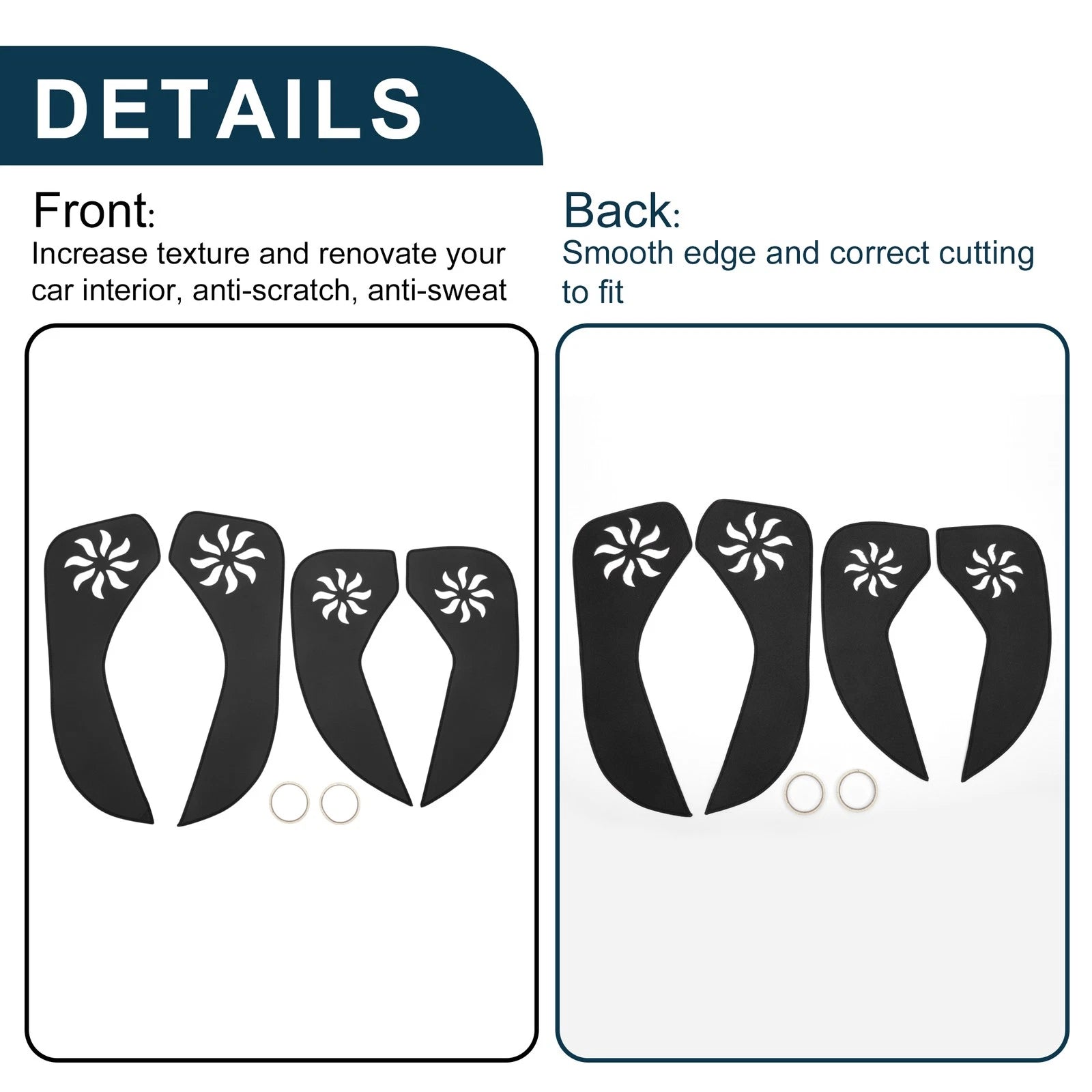 Set of 1 Car Door Anti Kick Pad Sticker Protector for Buick Envision (2014–2016)