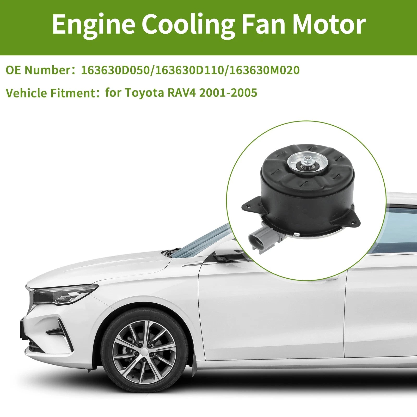 Radiator Fan Motor for Toyota RAV4 (2001–2005) No. 163630D050