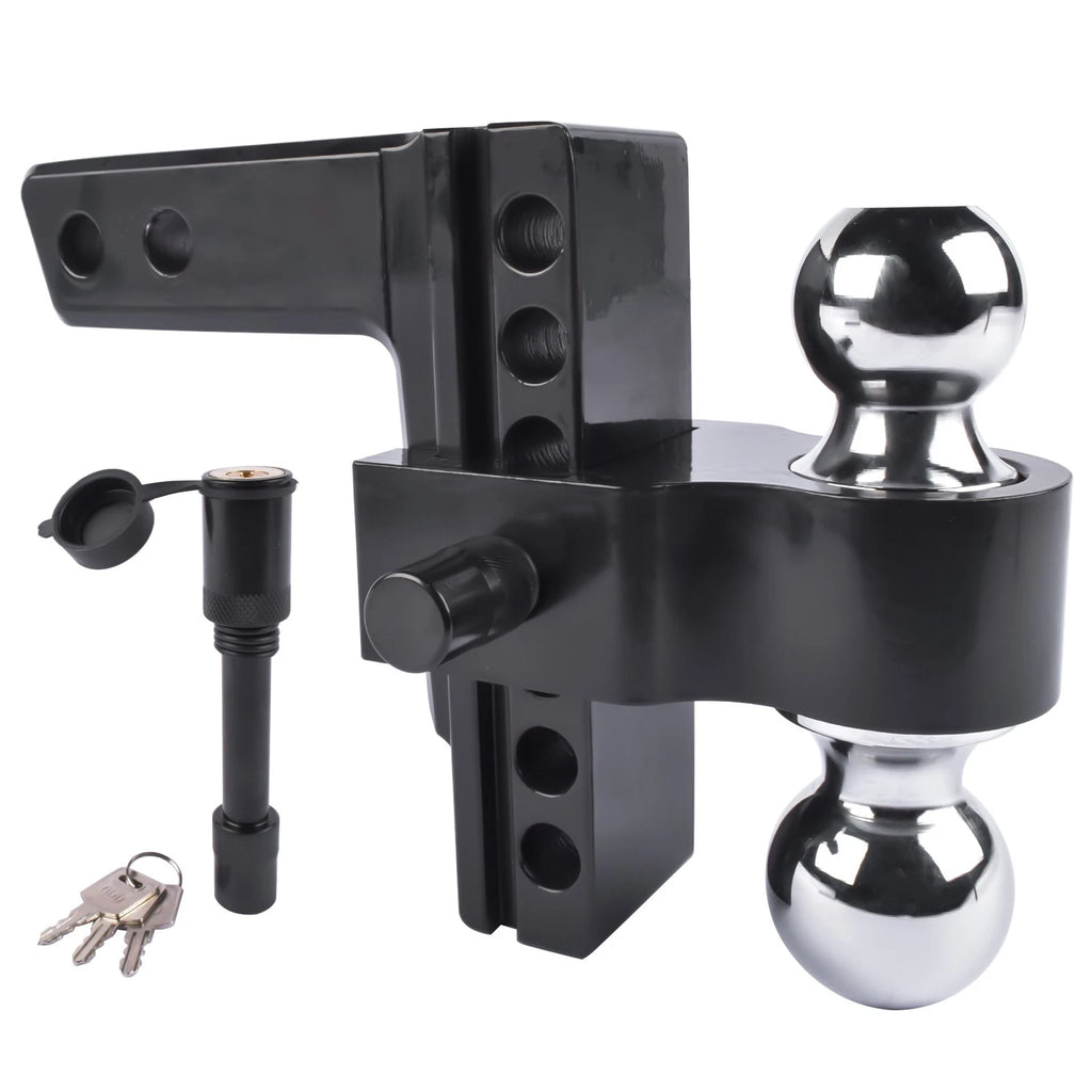 Dual Ball Adjustable Trailer Hitch for All Vehicles (Universal Fit)