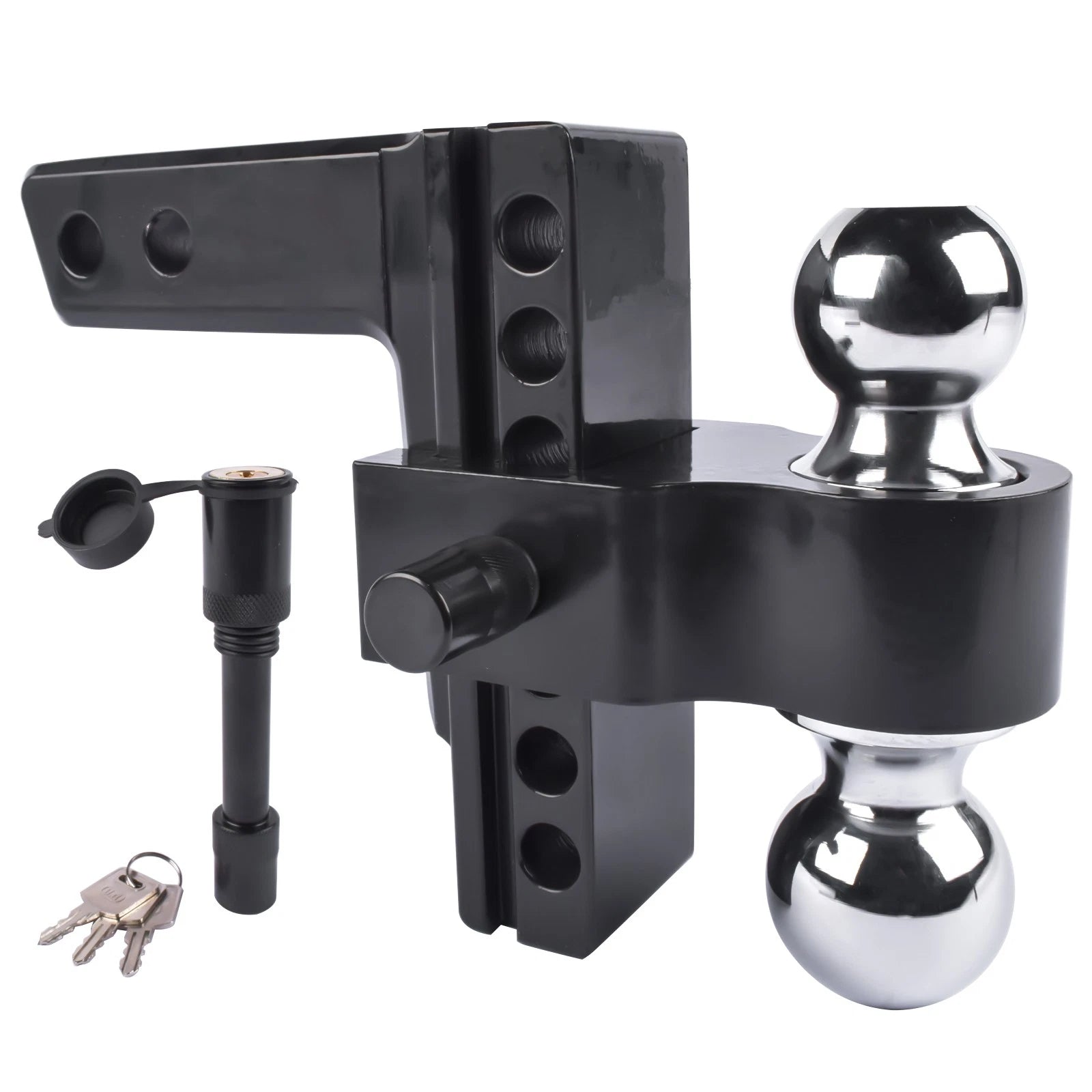 Dual Ball Adjustable Trailer Hitch for All Vehicles (Universal Fit)