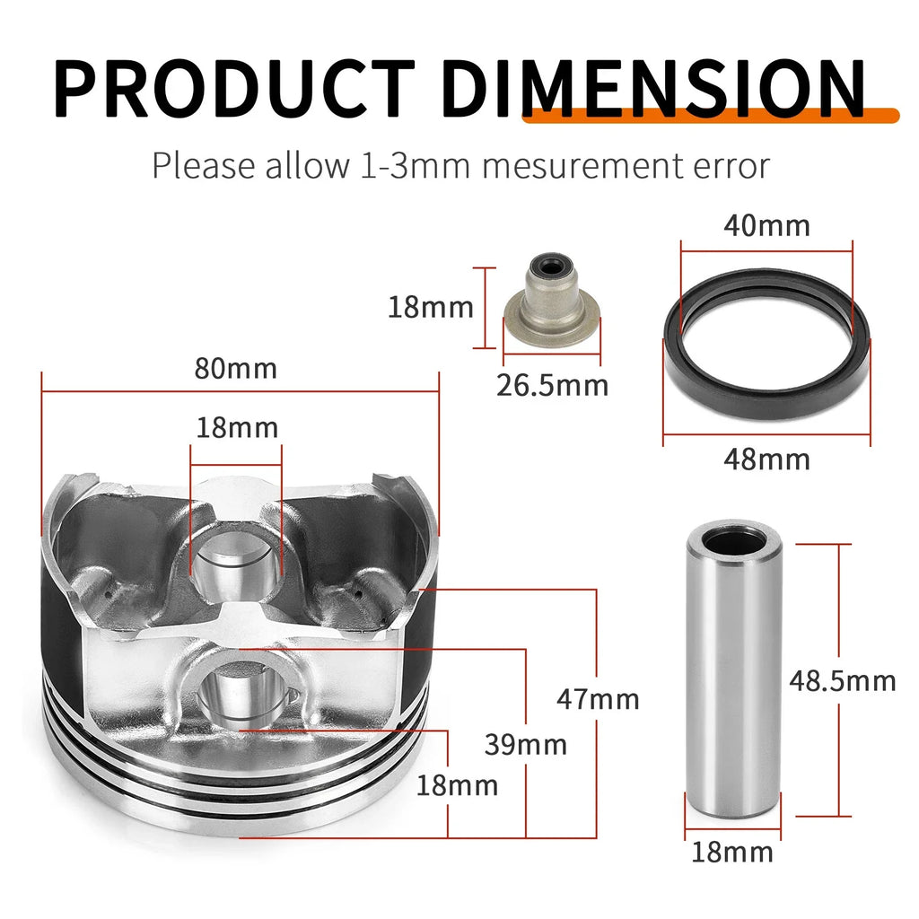 Top End Cylinder Piston Rings Gasket for Polaris Ranger 800 RZR S 4 800 (2011–2017)