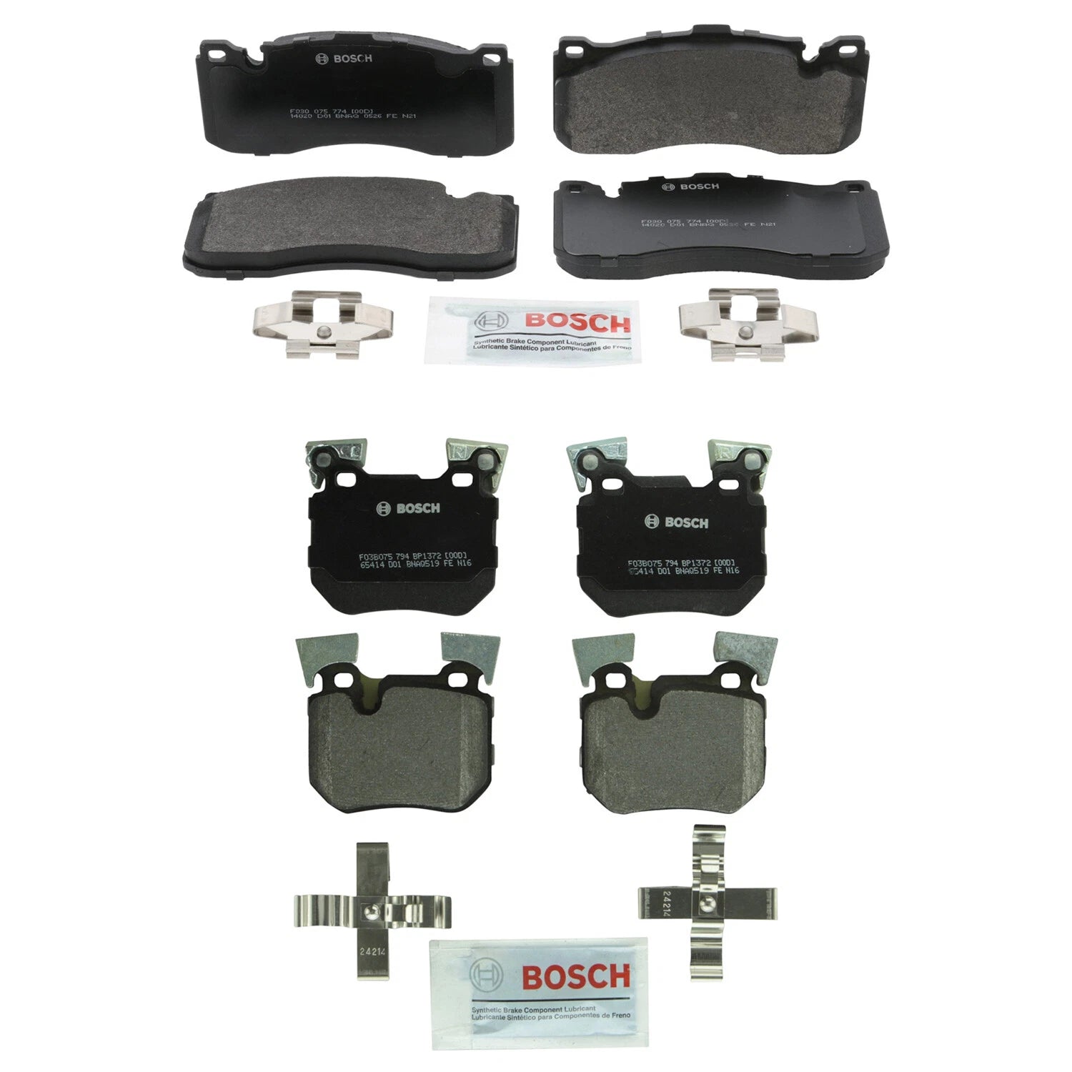 Bosch Quietcast Disc Brake Pad Kit for BMW E82 E88 135i 135s (2008–2013)