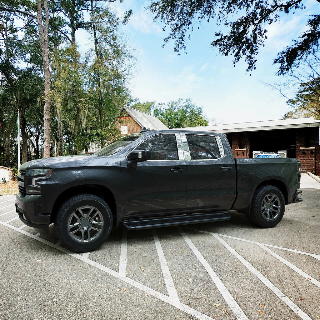 Door Pillar Post Trim Kits for Chevy Silverado GMC Sierra (2019-2025)