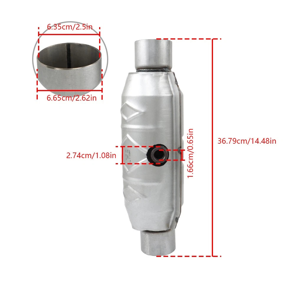 2X 2.5" Inlet & Outlet Catalytic Converter for Ford F150 (1997–2003)