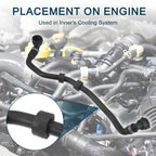 Radiator Hose 2.0L for BMW 528i xDrive (2012-2016) Black