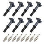 Set of 2 Ignition Coils & Spark Plugs for Mitsubishi Raider 4.7L V8 (2006–2007)